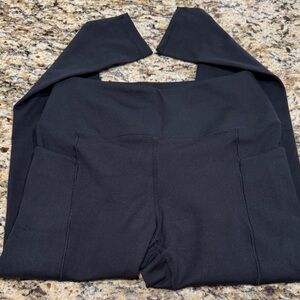 Danskin Black High-Waist Performance Leggings with Side Pockets